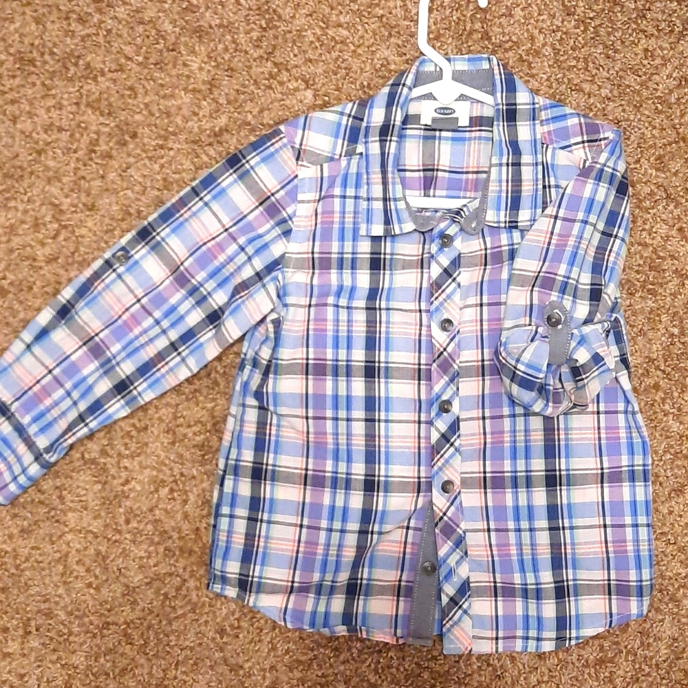 Boys button down collar shirt